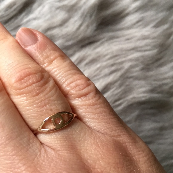 🧿 Rose Gold evil eye midi ring 🧿 NWT size 6 - Picture 4 of 7